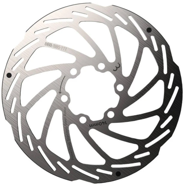 Disque BBB Powerstop - 6 Trous - 140 Mm - BBS-111 3 Disque BBB Powerstop - 6 Trous - 140 Mm - BBS-111