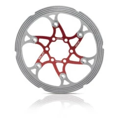 Disque XLC BR-X59 203 Mm Rouge/argent Usiné CNC