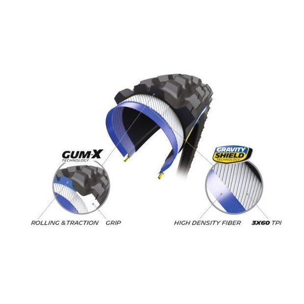 Pneu VTT Michelin Wild AM² Competition Line Tubeless Ready 29x2,60" (66-622) Noir 4 Pneu VTT Michelin Wild AM² Competition Line Tubeless Ready 29x2,60" (66-622) Noir – Image 2